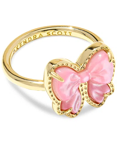 Kendra Scott Haley Gold-tone Bow Band Ring