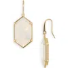 Kendra Scott Hallie Drop Earrings In Gold Opalite Illusion