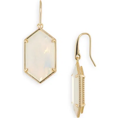 Kendra Scott Hallie Drop Earrings In Gold Opalite Illusion