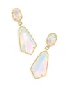 Kendra Scott 14k Gold-plated Hallie Convertible Drop Earrings In White/gold