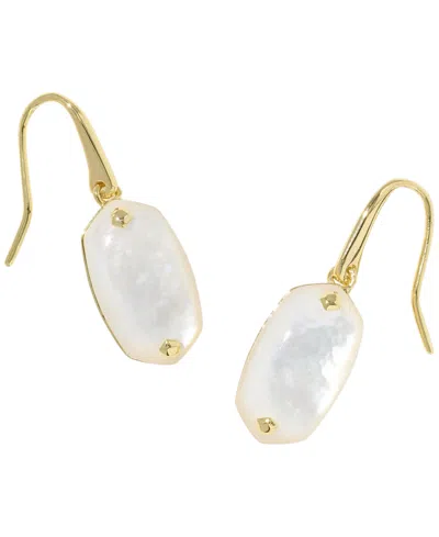 Kendra Scott Hawk's Eye Riveted Lee Drop Earrings In White