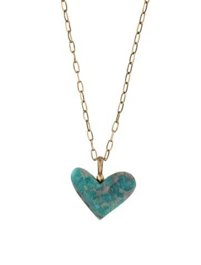 Pre-owned Kendra Scott Heart Crystal & Stone Pendant Necklace, 30", 30" In Multicolor