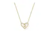 Kendra Scott Heart Letter A Short Pendant In Pattern