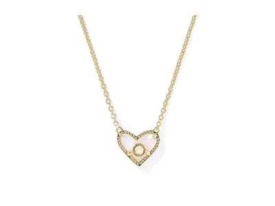 Kendra Scott Heart Letter Gold Short Pendant