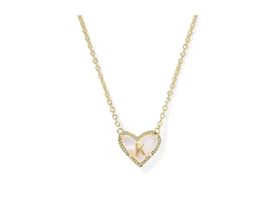 Kendra Scott Heart Letter Gold Short Pendant