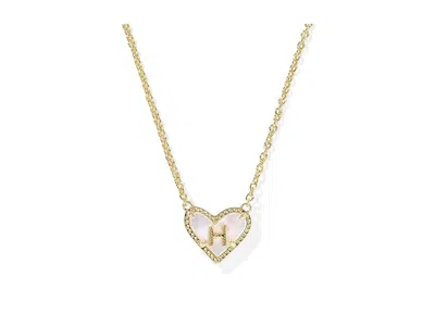 Kendra Scott Heart Letter Gold Short Pendant