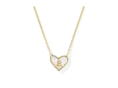 Kendra Scott Heart Letter Gold Short Pendant