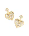 Kendra Scott Holland Heart Drop Earrings In Gold/white