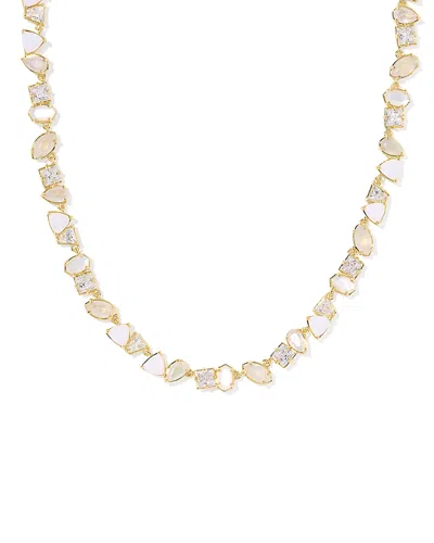 KENDRA SCOTT ISABELLE MIXED STONE TENNIS NECKLACE, 19