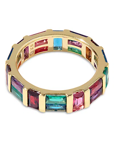 Kendra Scott Jamie Baguette Crystal Eternity Band Ring In Multi