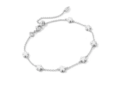 Kendra Scott Jane Delicate Chain Bracelet Bracelet Silver White Enamel: One Size In Metallic