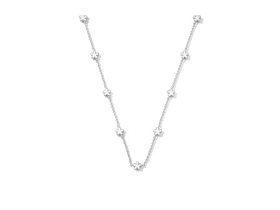 Kendra Scott Jane Strand Necklace Necklace Silver White Enamel: One Size In Metallic