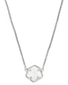 Kendra Scott Jaxon Mother Of Pearl Short Pendant Necklace In Metallic