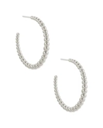 Kendra Scott Josie Hoops In Silver