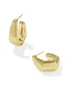 Kendra Scott Kaia Small 14k Plated Hoop Earring In Gold