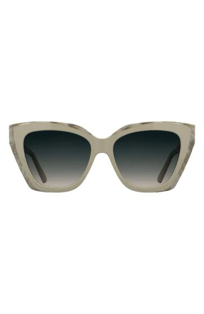 Kendra Scott Katherine 56mm Gradient Cat Eye Sunglasses In Multi