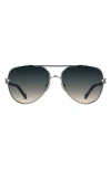 Kendra Scott Korinne 61mm Gradient Aviator Sunglasses In Silver
