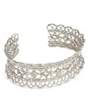 Kendra Scott Krista Lace Cuff Bracelet In Silver