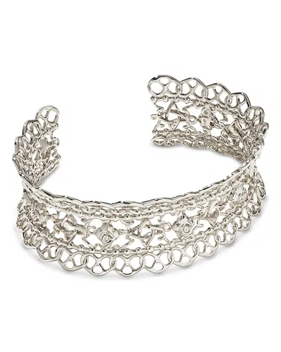 Kendra Scott Krista Lace Cuff Bracelet In Silver