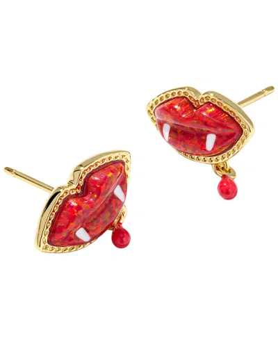 KENDRA SCOTT KYOCERA OPAL VAMPIRE STUD EARRINGS