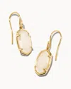 Kendra Scott Lee 18k Over Silver Drusy Drop Earring In Gold