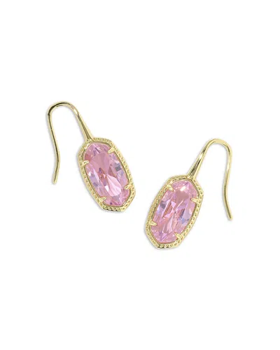 Kendra Scott Lee Cubic Zirconia Drop Earrings In Pink