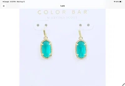 Kendra Scott Lee Drop Earrings In London Blue Glass In Multi