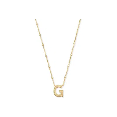Kendra Scott Letter G Pendant Necklace - Gold Metal