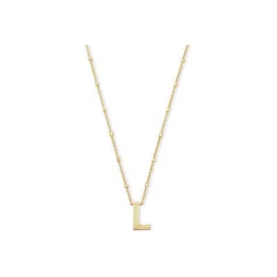 Kendra Scott Women's Letter L Pendant Necklace In Gold Metal