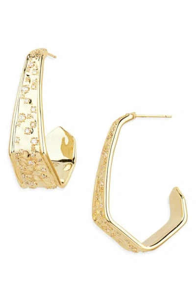 Kendra Scott Lexi Geometric Hoop Earrings In Gold
