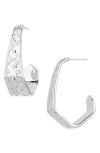 Kendra Scott Lexi Geometric Hoop Earrings In Metallic