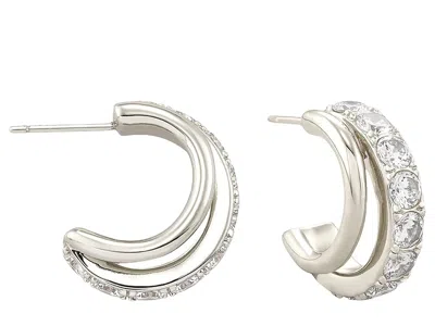 Kendra Scott Livy Huggie In Silver