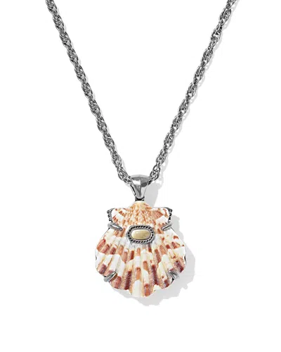 Kendra Scott Lucia Iridescent Abalone Shell Pendant Necklace, 22 In Metallic