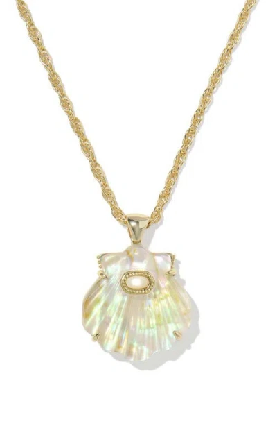 Kendra Scott 14k Gold-plated Lucia Shell Short Pendant Necklace
