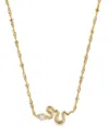 Kendra Scott Lyle Cultured Freshwater Pearl Snake Adjustable Pendant Necklace, 19 In Gold