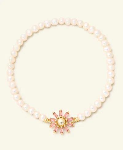 Kendra Scott Macy's Flower Show Madison Daisy Bracelet, Exclusively At Macy's In Gold Azalea Opalite Crystal