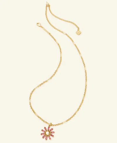 Kendra Scott Macy's Flower Show Madison Daisy Necklace, Exclusively At Macy's In Gold Azalea Opalite Crystal