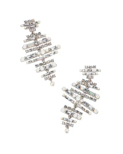 Kendra Scott Madelyn Gemstone Cz Statement Earring In Metallic