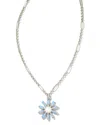 Kendra Scott Madison Daisy Nanogems Short Pendant Necklace In Metallic
