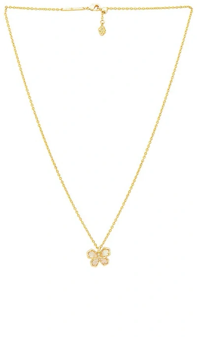 Kendra Scott Mae Butterfly Pendant Necklace In Gold & Golden Abalone