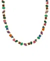 Kendra Scott Malachite Isabelle Tennis Necklace In Multi