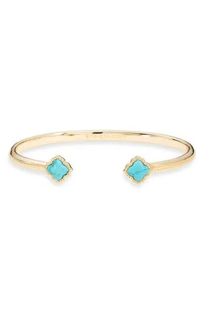 Kendra Scott Mallory Stone Cuff Bracelet In Gold