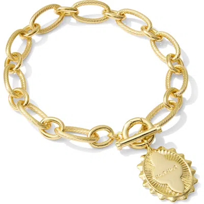 Kendra Scott Mama Charm Bracelet In Gold