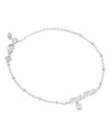 Kendra Scott Mama Crystal Delicate Chain Bracelet In Silver
