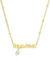 Kendra Scott 14k Gold-plated Crystal Mama 19" Adjustable Pendant Necklace In Gold