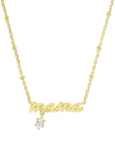 KENDRA SCOTT MAMA CRYSTAL SHORT PENDANT NECKLACE, 19