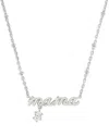 Kendra Scott Mama Crystal Short Pendant Necklace, 19 In Silver