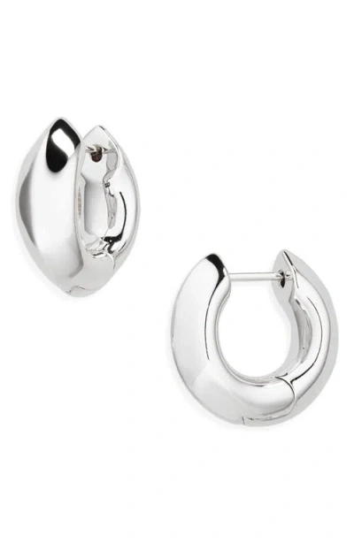 Kendra Scott Mikki Huggie Hoop Earrings In White