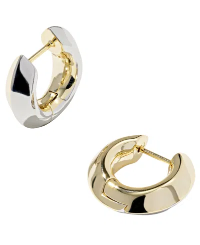 Kendra Scott Mikki Mixed Metal Huggie Earrings In Pink