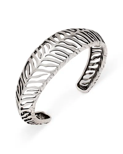 Kendra Scott Mikki Tiger Stripe Openwork Cuff Bracelet In Silver
